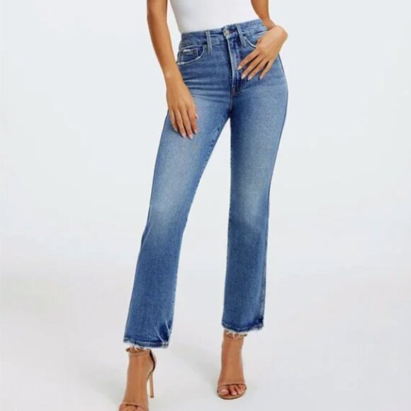 Good American Good Curve Straight Jeans Size 4 - Picture 1 of 5